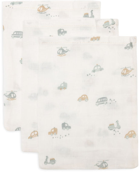 Jollein baby hydrofiel washandje 15x20cm - baby washandje - on the go - 3 stuks