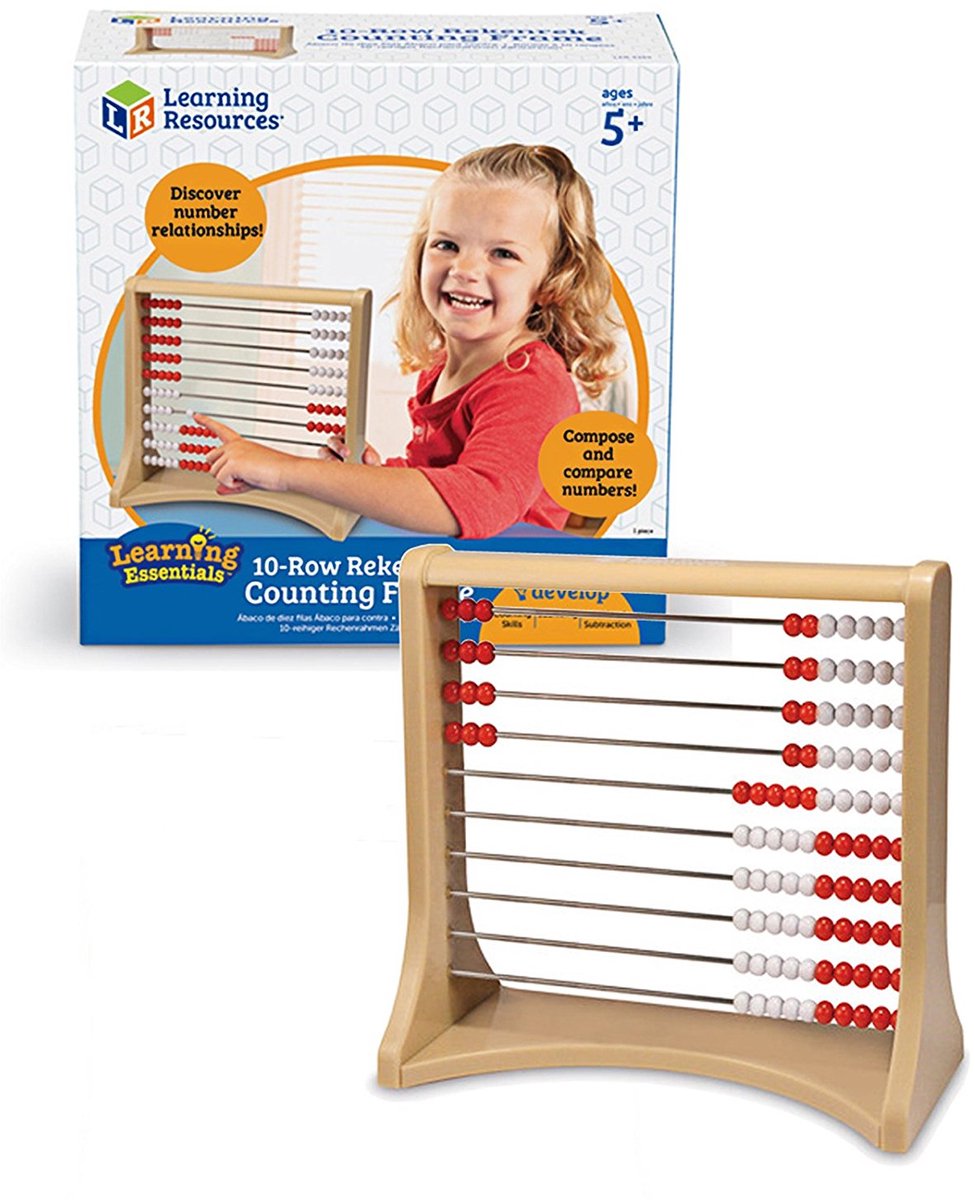 Learning resources rekenrek - 100 kralen (10 rijen) - 7+
