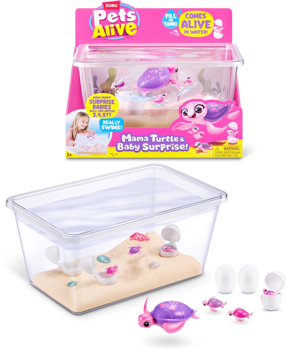 Pets alive mama turtle surprise van zuru