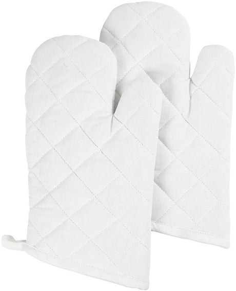 Creativ company ovenhandschoen wit 18x28xm - 2st.