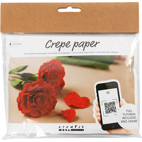 Creativ company https: www.cchobby.nl mini-hobbyset-crepepapier-rozen-crepe-verhouding-180-105-gr-1-doos