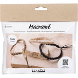 Https: www.cchobby.nl mini-hobbyset-macrame-armband-zwart-olijfbruin-zandkleur-1-doos