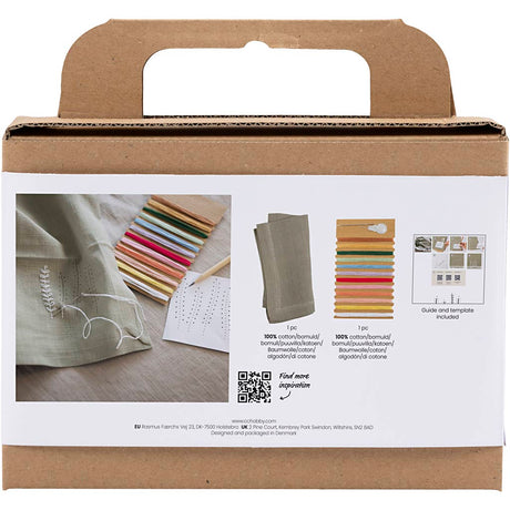 Creativ company https: www.cchobby.nl mini-hobbyset-borduren-servet-dusty-groen-1-doos