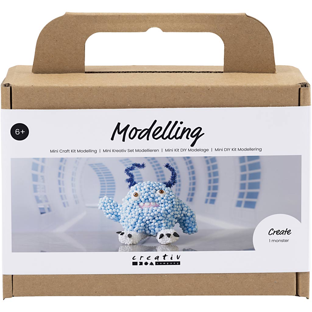 Creativ company https: www.cchobby.nl mini-hobbyset-boetseren-monster-bobby-lichtblauw-1-doos