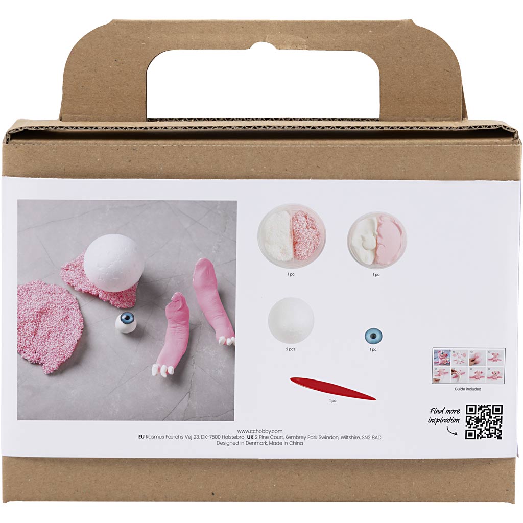 Creativ company https: www.cchobby.nl mini-hobbyset-boetseren-monster-sally-lichtroze-1-doos