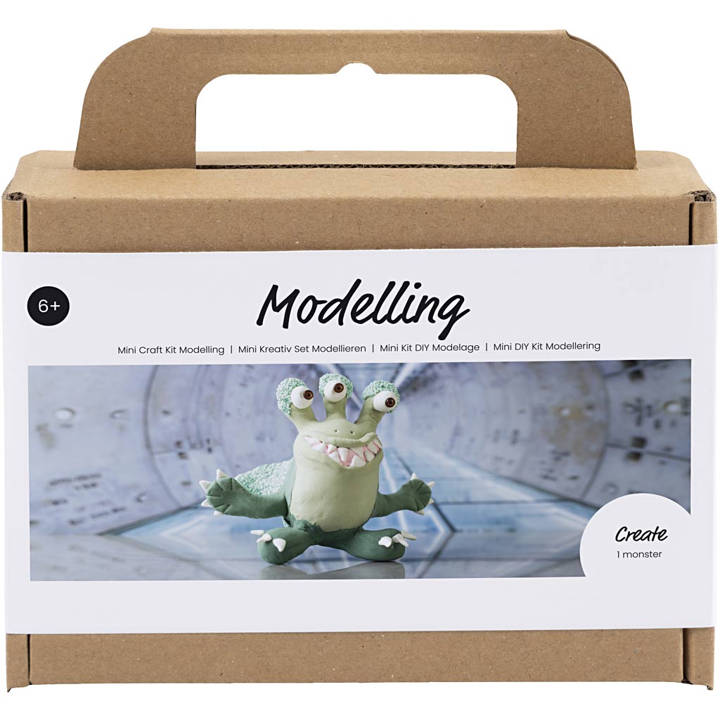 Creativ company https: www.cchobby.nl mini-hobbyset-boetseren-monster-lulu-lichtgroen-donkergroen-1-doos