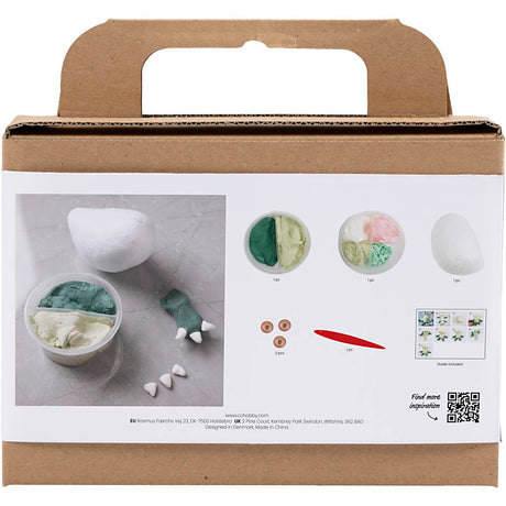 Creativ company https: www.cchobby.nl mini-hobbyset-boetseren-monster-lulu-lichtgroen-donkergroen-1-doos