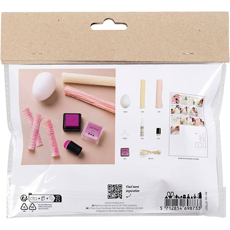 Creativ company https: www.cchobby.nl mini-hobbyset-crepepapier-eieren-lichtroze-lichtgeel-1-doos
