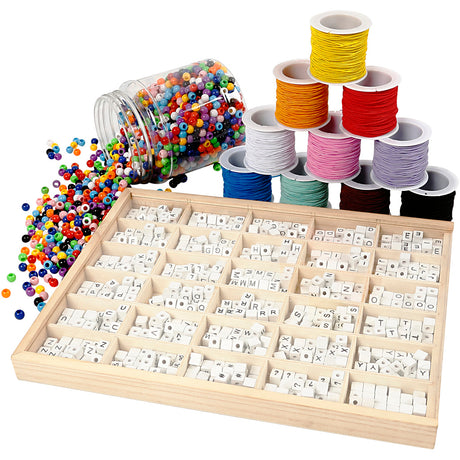 Creativ company https: www.cchobby.nl groepsset-letterkralen-voor-je-armband-1-set-97768