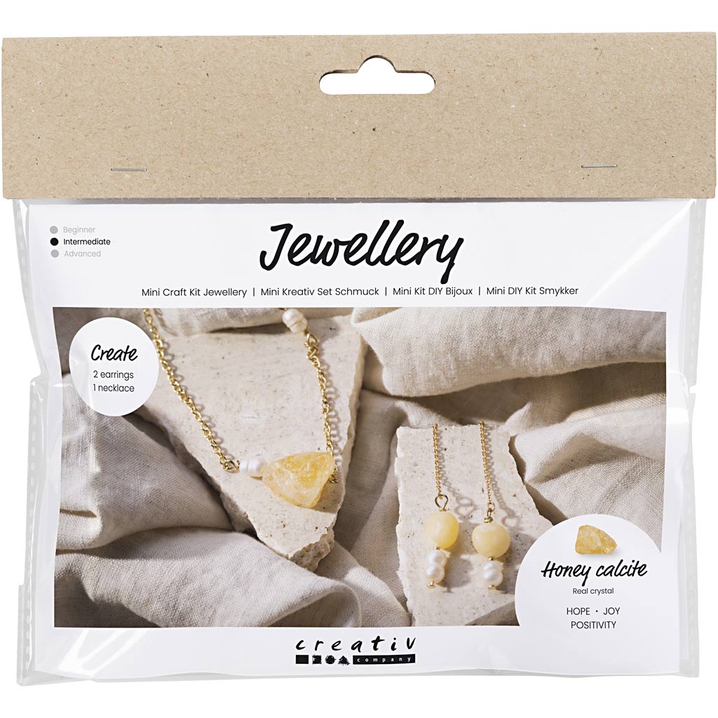 Creative company https: www.cchobby.nl mini-hobbyset-sieraden-honingcalciet-ketting-en-oorbellen-1-doos