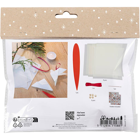 Creativ company mini hobbyset origami duiven en sterren