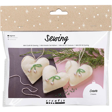 Creativ company https: www.cchobby.nl mini-hobbyset-naaien-harten-off-white-1-doos