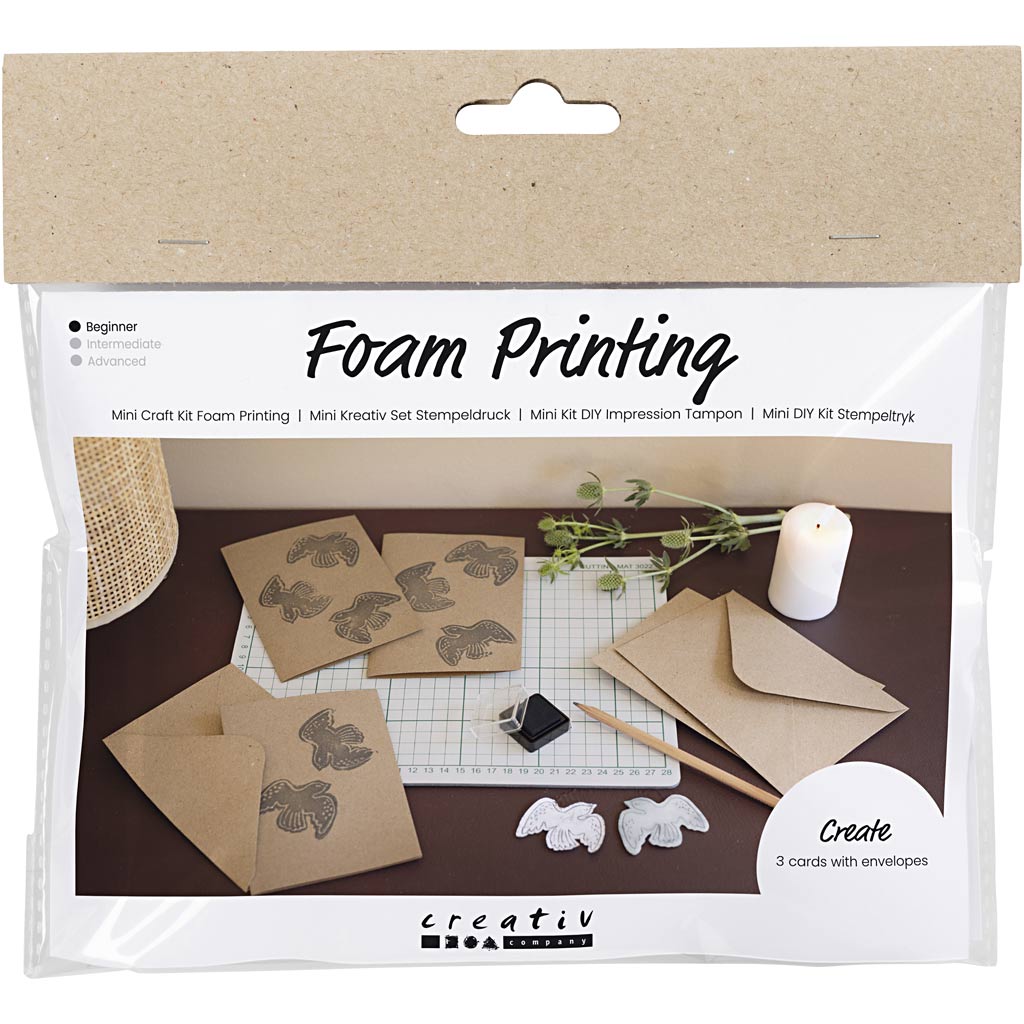 Creativ company https: www.cchobby.nl mini-hobbyset-foam-druk-kaart-met-duiven-beige-1-doos