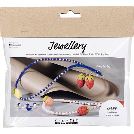 Creativ company https: www.cchobby.nl mini-hobbyset-sieraden-halsketting-en-oorbellen-koningsblauw-1-doos