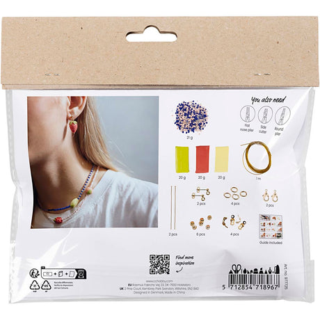 Creativ company https: www.cchobby.nl mini-hobbyset-sieraden-halsketting-en-oorbellen-koningsblauw-1-doos