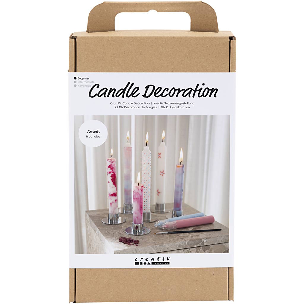 Creativ company https: www.cchobby.nl hobbyset-kaarsen-decoreren-versierde-spitse-kaarsen-wit-1-doos
