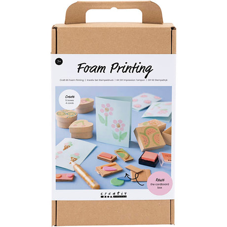 Creativ company http: www.cchobby.nl hobbyset-foam-druk-versierde-dozen-en-kaarten-beige-mid-groen-mint-helder-rood-1-doos