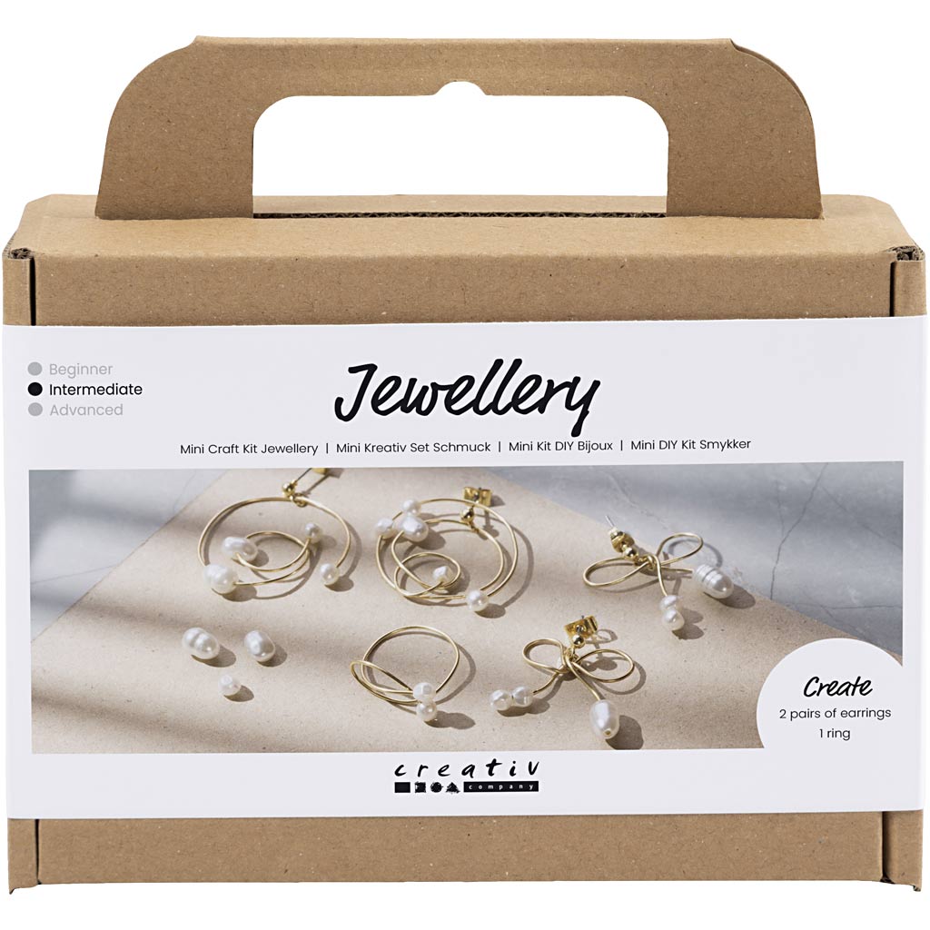 Creativ company https: www.cchobby.nl mini-hobbyset-sieraden-oorbellen-van-metaaldraad-verguld-1-doos