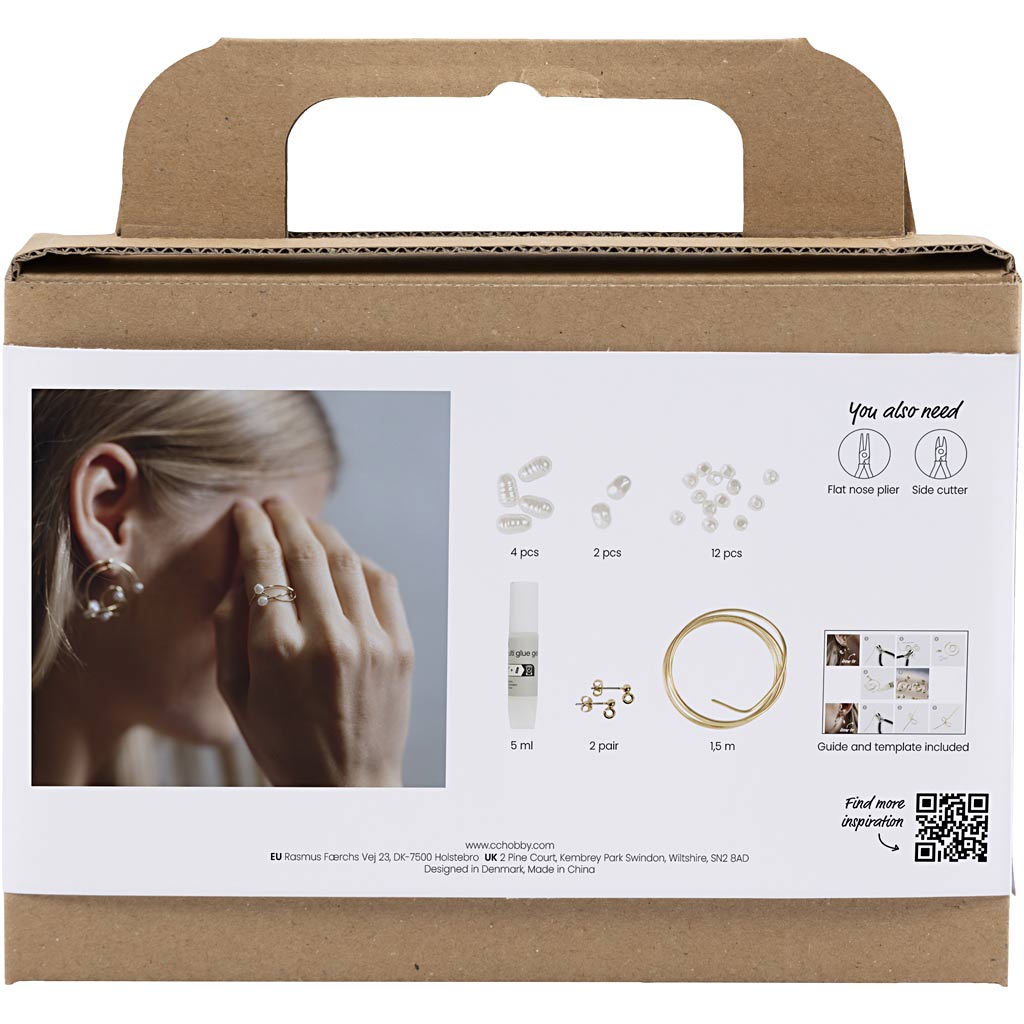 Creativ company https: www.cchobby.nl mini-hobbyset-sieraden-oorbellen-van-metaaldraad-verguld-1-doos
