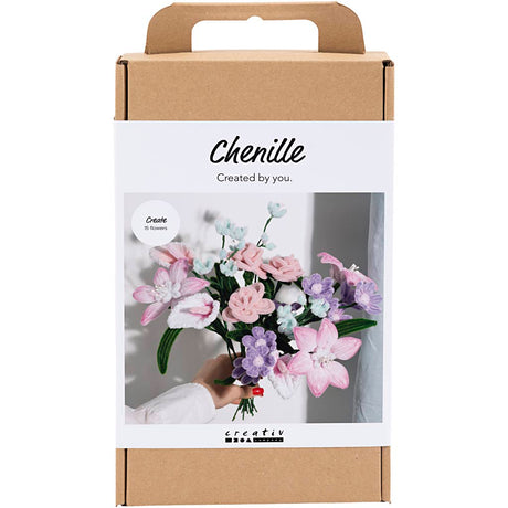 Creativ company http: www.cchobby.nl hobbyset-bloemen-van-chenilledraad-bloemen-pastelkleuren-1-doos