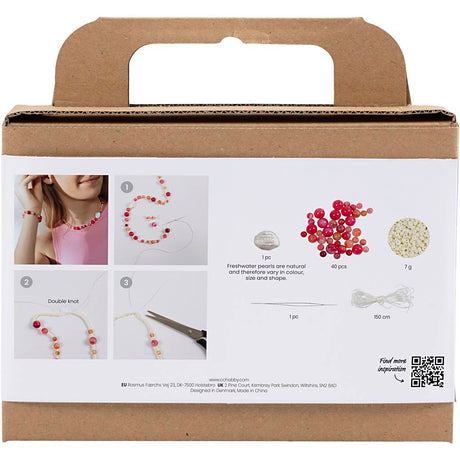 Creativ company https: www.cchobby.nl mini-hobbyset-sieraden-halsketting-en-armband-roze-1-doos