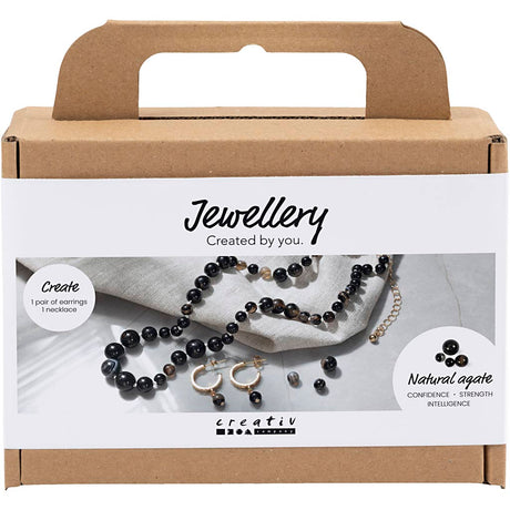 Creativ company https: www.cchobby.nl mini-hobbyset-sieraden-halsketting-en-oorbellen-zwart-wit-1-doos