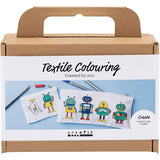 Creativ company https: www.cchobby.nl mini-hobbyset-textieldecoratie-robot-primair-kleuren-1-doos