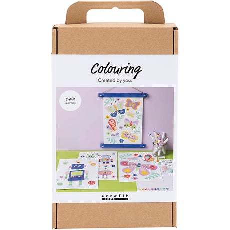 Creativ company https: www.cchobby.nl hobbyset-kleuren-vlinder-en-robot-vrolijke-kleuren-1-doos