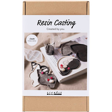 Creativ company http: www.cchobby.nl hobbyset-hars-gieten-conchschelp-zwart-wit-1-doos