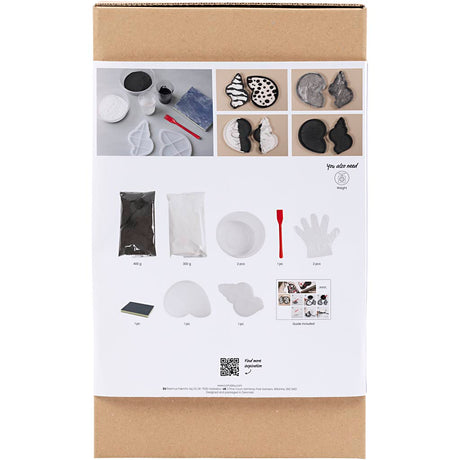 Creativ company http: www.cchobby.nl hobbyset-hars-gieten-conchschelp-zwart-wit-1-doos