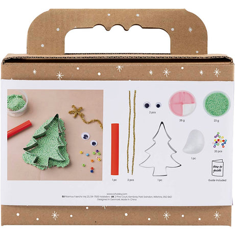 Creativ company http: www.cchobby.nl mini-hobbyset-boetseren-kerstboommonster-diverse-kleuren-1-doos