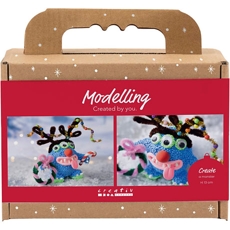 Creativ company https: www.cchobby.nl mini-hobbyset-boetseren-rendiermonster-diverse-kleuren-1-doos