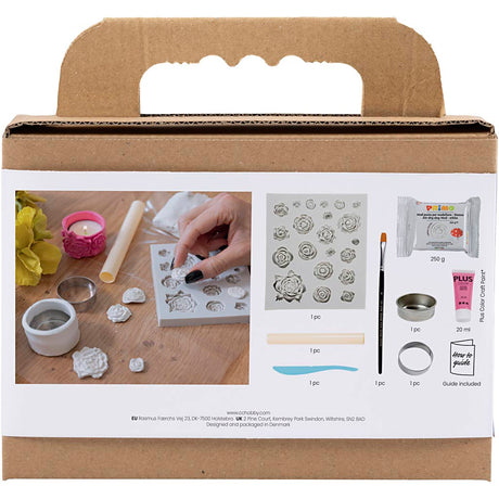 Creativ company http: www.cchobby.nl mini-hobbyset-boetseren-theelichthouders-roze-1-doos