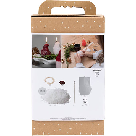 Creativ company http: www.cchobby.nl hobbyset-kaarsen-maken-kerstman-mat-transparant-rood-1-doos