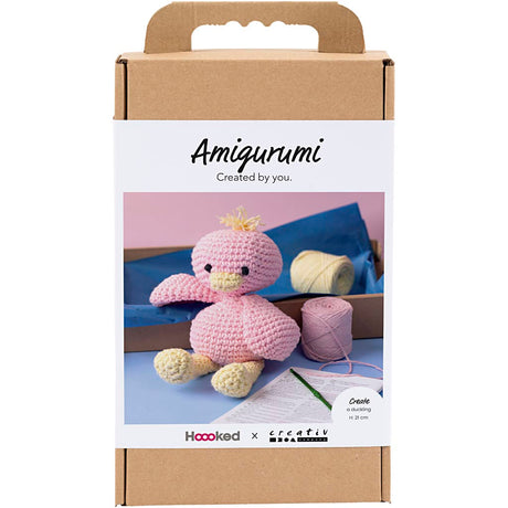 Creativ company http: www.cchobby.nl hobbyset-amigurumi-eendje-lichtroze-lichtgeel-1-doos