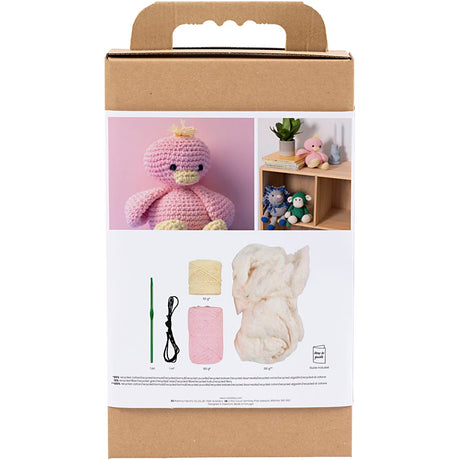 Creativ company http: www.cchobby.nl hobbyset-amigurumi-eendje-lichtroze-lichtgeel-1-doos