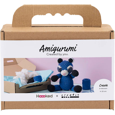 Creativ company https: www.cchobby.nl hobbyset-amigurumi-wasbeer-zwart-blauw-1-doos