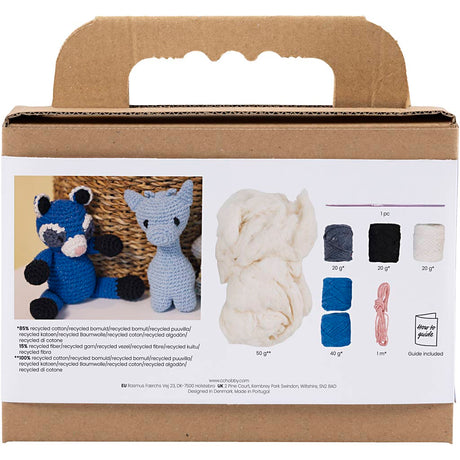 Creativ company https: www.cchobby.nl hobbyset-amigurumi-wasbeer-zwart-blauw-1-doos