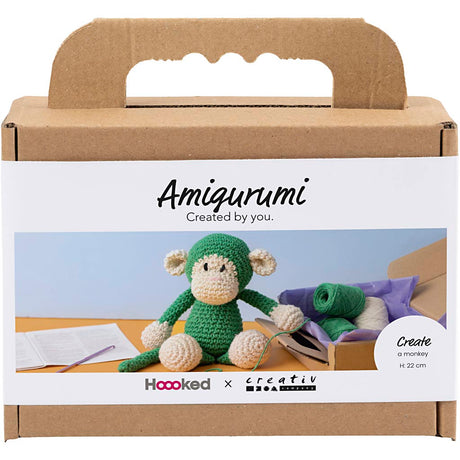 Creativ company https: www.cchobby.nl hobbyset-amigurumi-aap-groen-off-white-1-doos