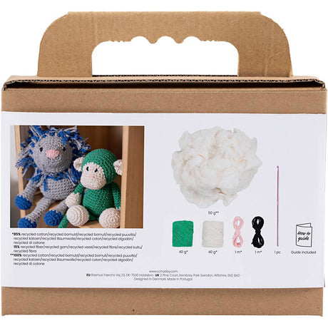 Creativ company https: www.cchobby.nl hobbyset-amigurumi-aap-groen-off-white-1-doos