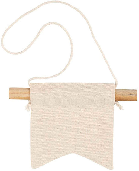 Creativ company wandbanner zwaluwstaartvorm 300gr licht naturel 2 stuks