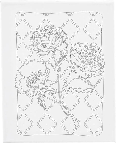 Creativ company schildercanvas met print rozen 24x30 cm