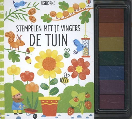Wpg uitgevers stempelen met je vingers. de tuin. 4+