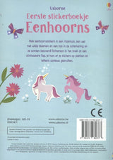 Centraal boekhuis eerste stickerboekje: eenhoorns. 3+