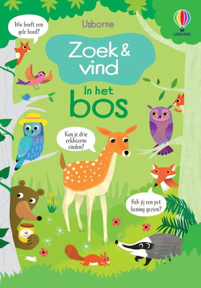 Wpg uitgevers zoek en vind, in het bos. 4+