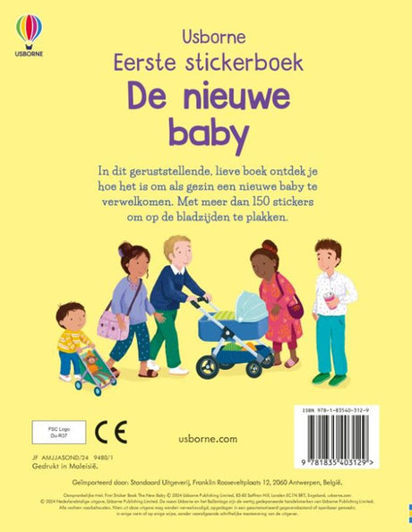 De nieuwe baby. stickerboek. 3+