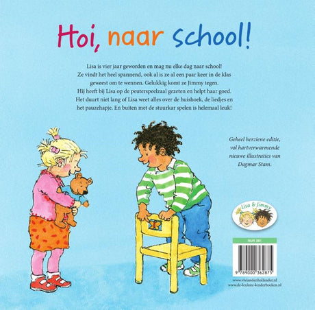 Centraal boekhuis hoi, naar school. 3+