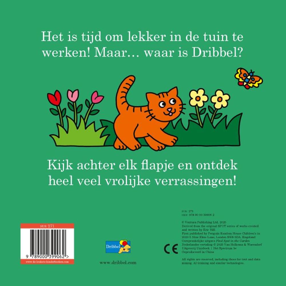 Centraal boekhuis kartonboek: dribbel in de tuin 2+