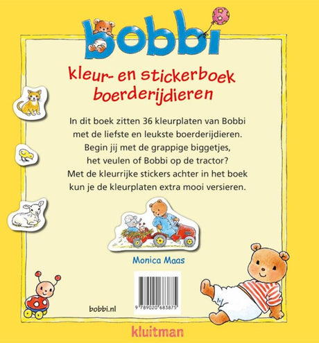Bobbi kleur-en stickerboek. boerderij 2+