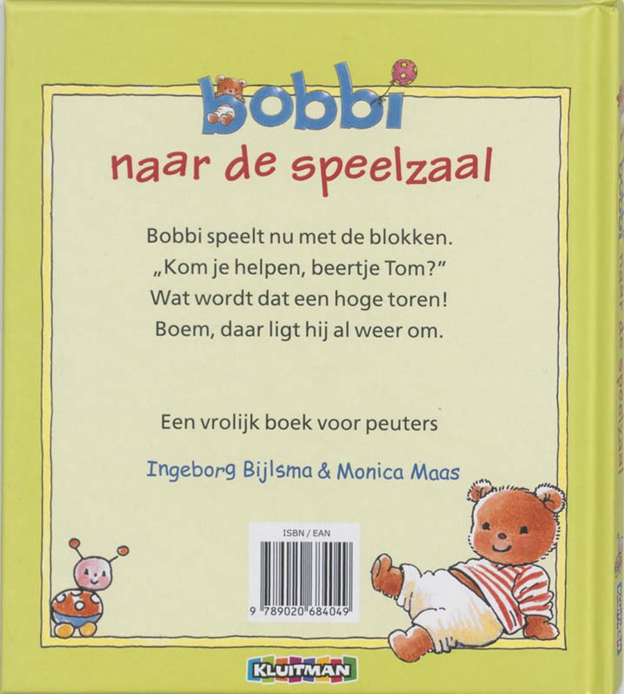 Uitgeverij kluitman bobbi naar de speelzaal